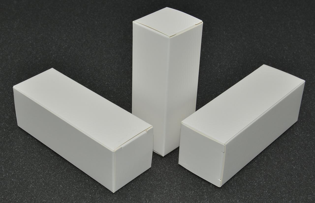 白色小白盒子现货包装白卡盒 小纸盒子 单粉卡小盒子白盒