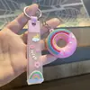 Llavero Creativo de Donut de Dibujos Animados, Pequeño Regalo Exquisito, Colgante para Llave de Coche y Mochila, Regalo Promocional, Recuerdo
