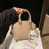 Bolso Casual Simple Textivo 2025 Nueva Moda Primavera Estilo Occidental Bolso de Hombro Cruzado para Mujer Bolso Cuadrado Pequeño