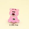 Muñeco estéreo de dibujos animados diy oso de fresa resina pequeños accesorios decoraciones interiores de coche pequeños adornos material al por mayor