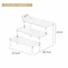 Expositor de Rack de Armazenamento de Blind Box Acrílico Transparente Escalonado Prateleira para Enfeites Pequenos Feitos à Mão Armário de Exposição de Perfumes
