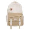 Estilo retro japonês contraste cor bolsa escolar feminino estilo coreano mochila de estudante do ensino médio de grande capacidade mochila de viagem