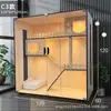 Casa para Gatos Gabinete para Gatos del Hogar Jaula para Gatos Nido Impermeable para Gatos Jaula para Gatos de Interior Casa Grande para Gatos Casa para Gatos Casa Extranjera