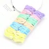 Versão coreana de anel de cabelo sem costura anel de toalha 4cm de alta elasticidade acessórios para o cabelo colorido nylon sem costura anel de cabelo fabricantes atacado