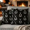Estampa Digital de Transferência de Halloween Transfronteiriça Capa de Almofada de Abóbora Fantasma Capa de Almofada de Pelúcia Decoração de Feriado