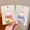 Elástico de Cabelo Infantil de Bolinhas e Coração, Corda de Cabelo de Alta Elasticidade para Meninas, Acessório de Cabelo para Bebê, Elástico de Cabelo para Menininha para Trançar