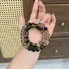 Bolsa de la Suerte Serie Ojo de Tigre Pulseras Apilables que Realzan el Cutis, Diseño de Nicho con Acabado de Alta Gama, Regalo para Novia o Mejor Amiga