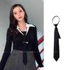 Corbata a Rayas Estilo Rosa Versión Coreana Nueva Retro Vintage Hecha a Mano Casual Versátil Bufanda para Mujer