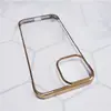 Adecuado para Apple 16Promax Funda para Teléfono Móvil Transparente Sin Marco Galvanizado Ultra Delgada Iphone15 Disipación de Calor 14 Funda Protectora
