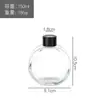 Venta al por mayor de fábrica botella romana vacía botella de vidrio simple para aromaterapia ratán flor seca difusión volátil botella de aceite esencial decoración