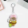 Lindos accesorios navideños para mascotas, nuevos llaveros de dibujos animados acrílicos para compañeros de clase, accesorios transfronterizos para perros y gatos