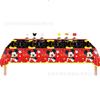 Suministros para Fiesta de Cumpleaños Infantil de Mickey Mouse Rojo Transfronterizo Plato de Papel Mantel Montaje de Mesa para Pastel