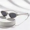 Óculos de Sol Estilo Coreano Cat-Eye, Óculos de Sol Vermelhos Retro Ancola para Mulheres, Alta Qualidade, À Prova de Miopia, Óculos de Sol Anti-UV