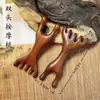 Peine de Masaje Hecho de Sándalo para Masaje de Cabeza, Peine de Meridianos, Herramienta de Terapia Capilar para Preservar la Salud, Herramienta Natural de Sándalo para Raspar y Desobstruir el Cuero Cabelludo