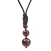Venta Caliente Transfronteriza Amazon Colgante de Ojo de Tigre de 16MM Collar Colgante de Obsidiana Natural Amatista Venta al por Mayor