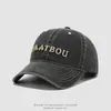 Gorra de Béisbol Infantil Primavera y Verano Mezclilla Lavada Vintage con Letras Visera Niños y Niñas Protección Solar Sombrero para el Sol