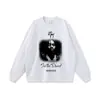 Camiseta Corta Vintage de High Street Americano de Moda con Estampado Directo y Acabado Lavado para Hombres y Mujeres