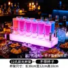 Estante de Vino Iluminado para Barra Mesa Ktv Exhibidor Set de Vino LED Soporte para Copas de Champagne Licor Estante para Cócteles
