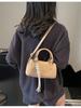 Bolsa Boston retrô de moda coreana transfronteiriça feminina, primavera e verão 2025, nova bolsa de ombro transversal feminina