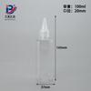 Botella transparente puntiaguda de 5 ml, de plástico PET, para pigmento de tono, botella de muestra de emulsión de 80 cc, botella flexible de 500 ml.