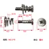 Tornillo de resorte para placa posterior de tarjeta gráfica, tornillo combinado niquelado, arcoíris jijia micro estrella núcleo tornillo de tarjeta gráfica M2