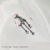 Pingente de Lua Estrela com Franja em Zircônia Banhado a Ouro 14K Acessórios de Joias Artesanais DIY Pulseira de Cristal com Contas