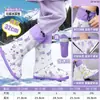 Cubrezapatos de Lluvia, Resistentes al Desgaste, Engrosados para Niñas y Niños, Tubo Alto para Ciclismo, Cubre Pies para Senderismo de Estudiantes, PVC Impermeable y Resistente a la Suciedad
