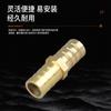 Venta al por mayor de fábrica conector de pagoda bidireccional conector rápido de una palabra para tubería de gas Gas Gas conector recto neumático rápido de cobre