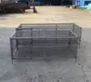 Jaula Cuadrada de Alambre de Hierro para Pollos de Corral, Jaula para Palomas Cifrada Antirrobo de Placa de Acero para Uso en Exteriores, Adecuada para Comadrejas, Ratones y Otros Animales Pequeños