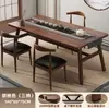 Mesa de comedor nórdica para uso doméstico apartamento pequeño moderna minimalista mesa de comedor larga y juego de sillas juego de mesa y sillas de comedor comercial mesa y sillas para 4-8 personas