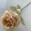 Fita adesiva única rosa simulação flor quarto sala de estar decoração embelezamento simulação rosa buquê decoração de casamento falsa flor