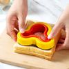 Molde de biscoito de aço inoxidável mais vendido transfronteiriço molde de impressão de biscoito tridimensional 3D utensílios de panificação molde de biscoito sanduíche