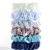 Set de Scrunchies Transfronterizos en Colores Sólidos, Estilo Coreano, Set de Scrunchies Perezoso y Sofisticado