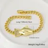 Pulsera de Moda Hip Hop para Mujer del Distrito Lu Personalidad Exagerada Pulsera de Leopardo Chapado en Cobre Oro Real Pulsera de Circonio Micro Venta al por Mayor
