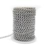 Cadena de Cola de Cadena de Giro Lateral de Acero Inoxidable Cadena de Extensión Múltiples Especificaciones Cadena Básica para Collar Pulsera Cadena de Accesorios Joyería al por Mayor