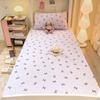 Dormitorio Estudiantil Doble Capa Gasa Cama Sábanas de Cama Pieza Única No Algodón Puro Algodón Funda de Sábana de Cama 2025 Nuevo Cubierta para Colchón Individual de Dormitorio