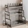 Prateleira de Especiarias de Aço Inoxidável para Cozinha Doméstica, Multifuncional Triangular de Canto para Armazenamento de Condimentos com Drenagem