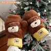 Novas Luvas de Inverno Quentes Criativas Dopamina com Costura Dedos Abertos Tela Sensível Versáteis para Meninas Ciclismo Resistentes ao Frio Luvas de Cinco Dedos