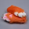 [Nova Loja] Novas Luvas Peludas em Estoque Material Pelúcia Peluda Pacote Material de Patas de Animal Pacote