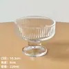 Tazón para Postre, Tazón para Yogur, Tazón Alto en Forma de Bola, Alto Valor Estético, Estilo Batido de Leche con Helado, Copa para Mousse, Copa para Pudín de Helado, Vidrio