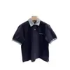 Camiseta de Manga Corta de Alta Calidad en Stock, Estilo Polo Falso de Dos Piezas Cosidas, Top Juvenil Estilo Universitario, Camisa de Manga Corta Moderna para Parejas
