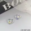 Cor Mágica Sereia Ji Cor Transparente Coração Amoroso Patch Redondo Acessórios DIY Headwear Caseiro Capa de Celular Brincos Material