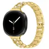 Adequado para Samsung Watch8/9 Pulseira de Metal para Relógio Galaxy Watch8 Classic Slim com Pedras Incrustadas
