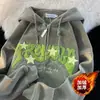 Sudaderas con Capucha Lindas Estilo Graffiti Otoño e Invierno 2025 para Hombres y Mujeres Marca de Moda Americana Chaquetas Casuales de Moda Sueltas y Versátiles
