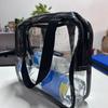 Bolsa de lavado directa de fábrica, almacenamiento, separación de seco y húmedo, transparente, impermeable, para productos de cuidado de la piel, subempaque, bolso de mano