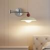 Edad Media Lámpara de Pared Red Rocker Bauhaus Plegable Brazo Largo Mesita de Noche Estudio Lámpara de Pared Lámpara de Pared sin Cableado