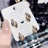 Pendientes de diamantes de imitación de verano geométricos de temperamento de moda de alta gama para mujer, delgados, sin recoger, pendientes rojos de red de aire de súper hada