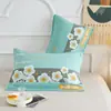 Par de Toallas de Almohada de Gasa de Seis Capas de Algodón Estilo Floral Pastoral para Cuatro Estaciones Universal para el Hogar Cambiante Toalla de Almohada Jacquard Venta al por Mayor