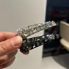Presilha de cabelo leve luxuosa com strass dourados mil bb 2025, grampo de franja de diamante flash de alta qualidade, grampo lateral, acessórios para cabelo