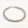 Pulsera Transfronteriza NUEVA de Lujo Ligero con Sentido de Alta Gama Vidrio Ovalado Estilo Retro Chic Diseño de Estilo de Negocios Pulsera de Moda